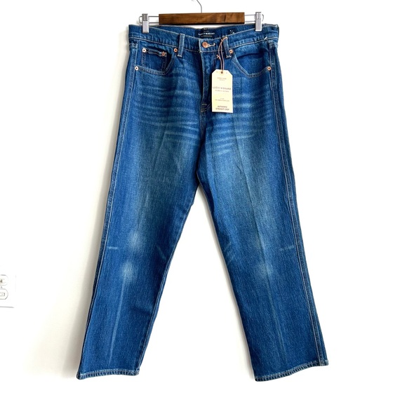 Lucky Brand Denim - NWT Lucky Brand Women's Mid Rise Authentic Straight Crop Jean Jeans 29 29x26 New